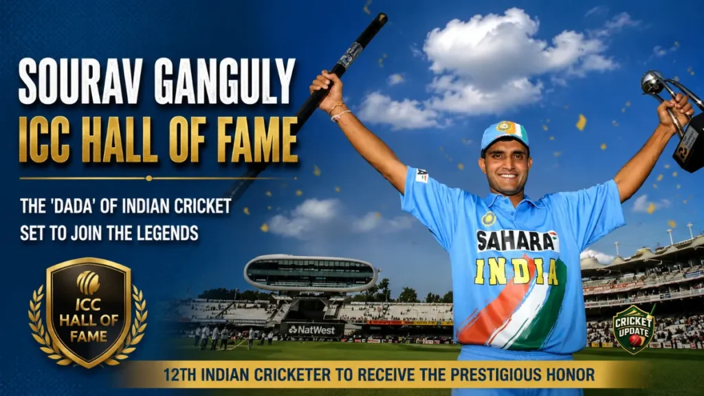 Sourav Ganguly ICC Hall Of Fame