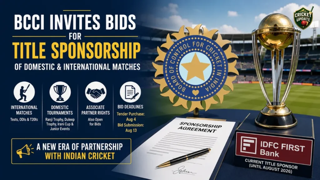 BCCI Invites Bids for New Title Sponsorship